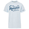 Memphis Home of The Blues Tee- Light Blue