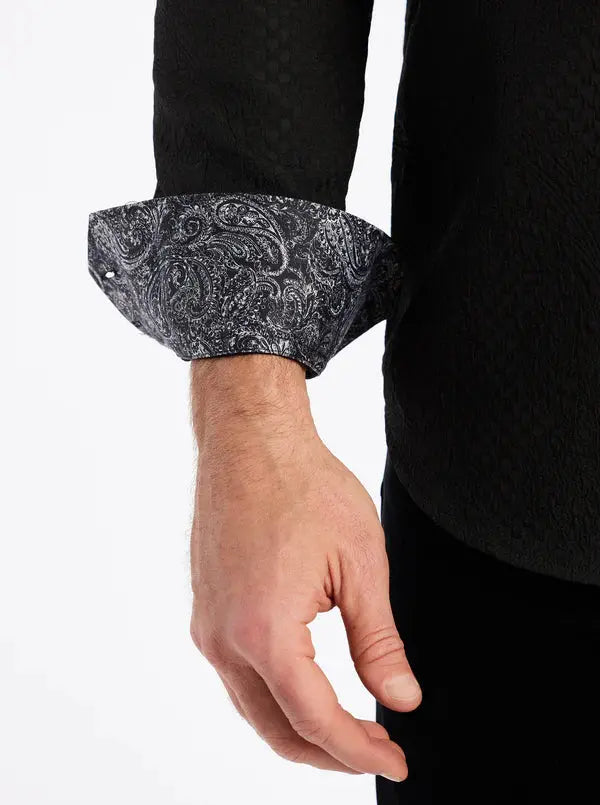 Devonshire Black Sport Shirt Robert Graham