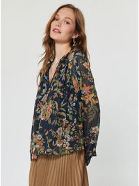 Botanical Floral Printed Blouse