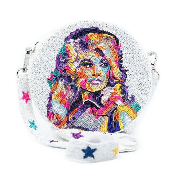 Dolly White Beaded Purse