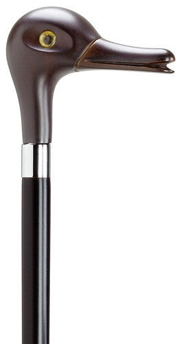 Brown Duck Head Walking Cane