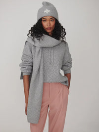 Melchie Relaxed Knit Hoodie