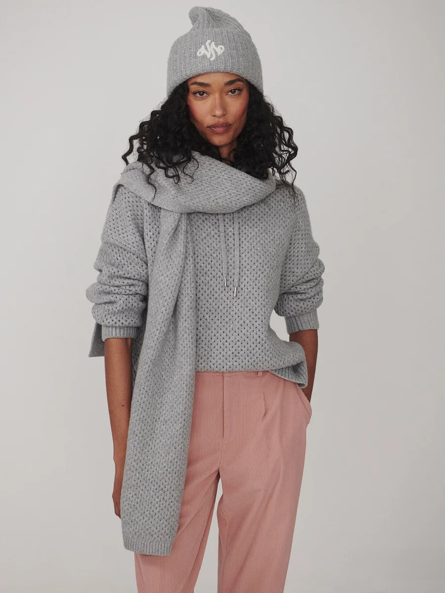 Melchie Relaxed Knit Hoodie