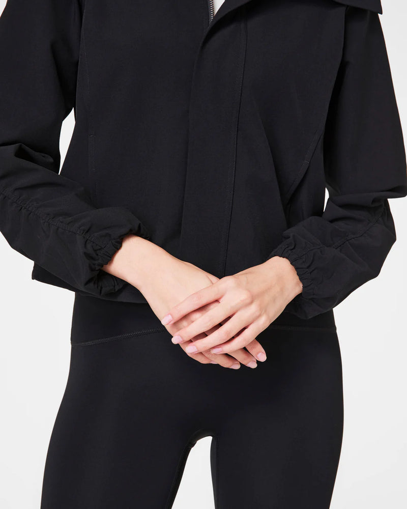 On the Move Cinched Jacket - Very Black