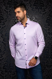 Ironbark Light Pink Jacquard Sport Shirt