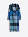 Blue Blanket Check Coat