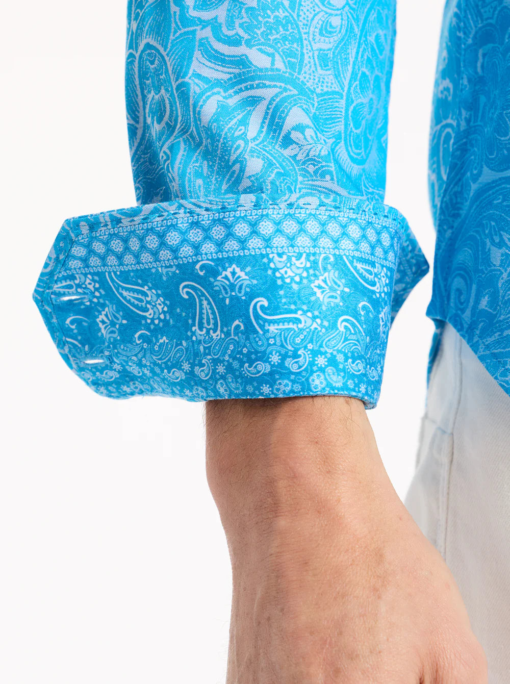 Hudson Blue Paisley Sport Shirt