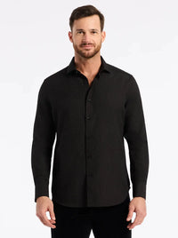 Devonshire Black Sport Shirt Robert Graham