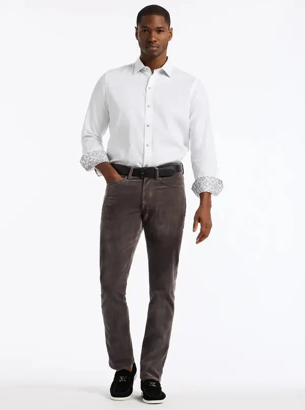 Celestial Velvet Pants - Charcoal Robert Graham