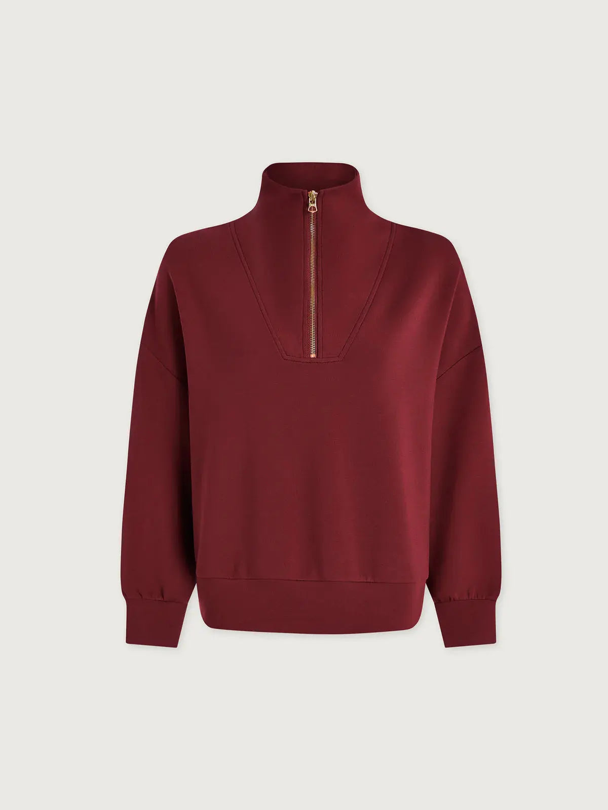 Hawley Half-Zip Sweat - New Maroon VARLEY