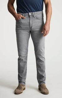 Relaxed Straight Leg Pants - Light Smoke Brushed Urban