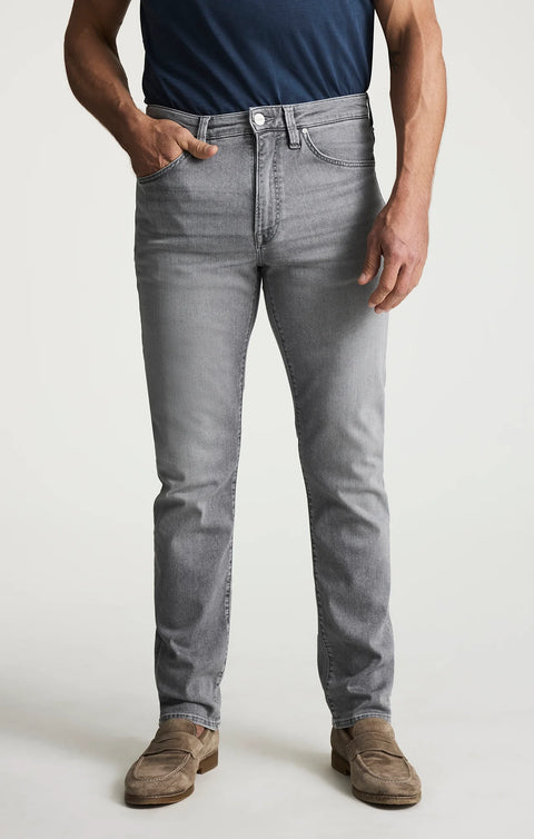 Relaxed Straight Leg Pants - Light Smoke Brushed Urban