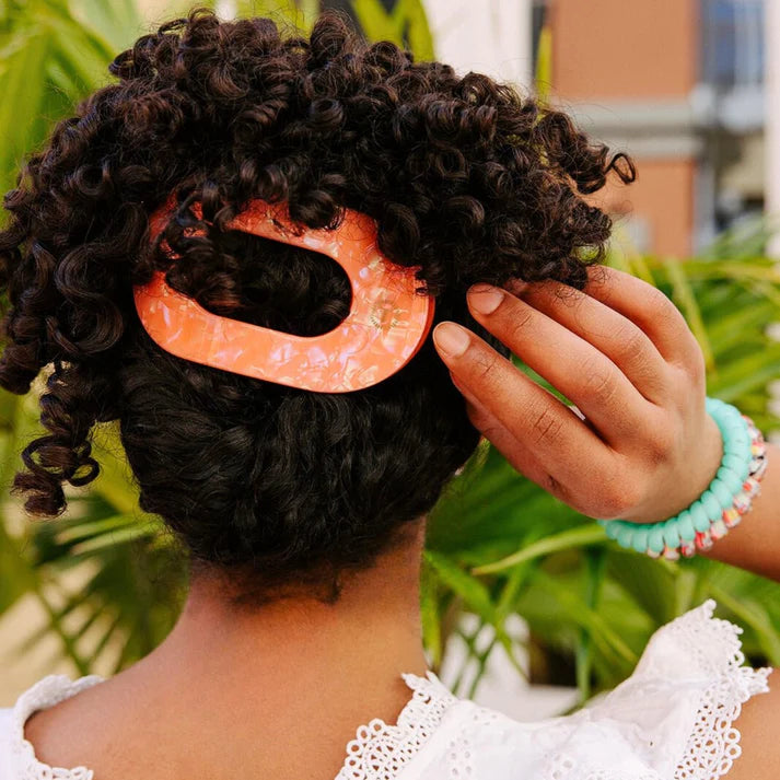 Dreamsicle Round Hair Clip (3 sizes)