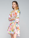 Angela Watercolor Jungle Print Dress