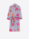 Dover Ikat Dress Pink Orange Stripe