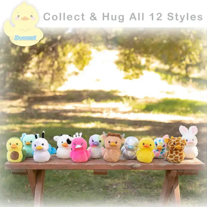 World's Softest Plush - 7" Rainbow Plush Duckee Duck Beverly Hills Teddy Bear Company