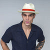 Cuban Fedora - Natural/Vintage Blue
