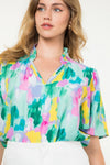 Whimsey Abstract Pattern Top