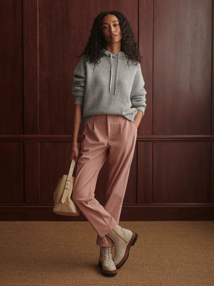 Melchie Relaxed Knit Hoodie