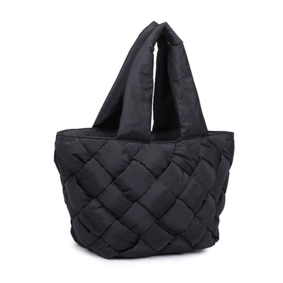 Intuition East West Woven Nylon Tote || Black