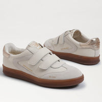 Talia Velcro Sneaker- Modern Ivory/Gold Leather