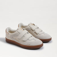 Talia Velcro Sneaker- Modern Ivory/Gold Leather