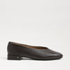 Kasey Square Toe Ballet Flat - Cafe Noir Brown Leather Sam Edelman