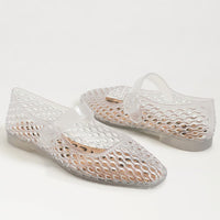 Michaela Jelly Mary Jane Flat - Clear Jelly
