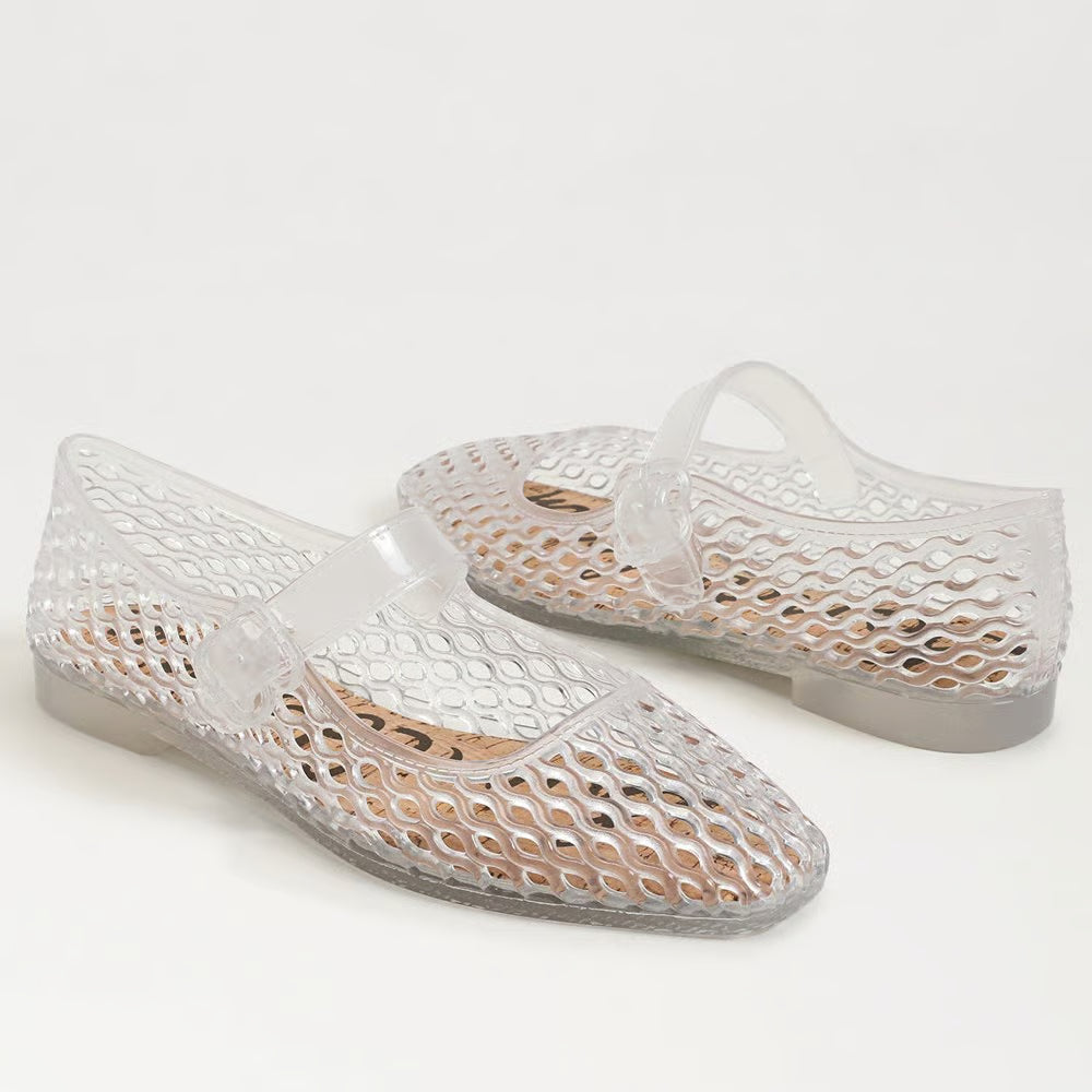 Michaela Jelly Mary Jane Flat - Clear Jelly