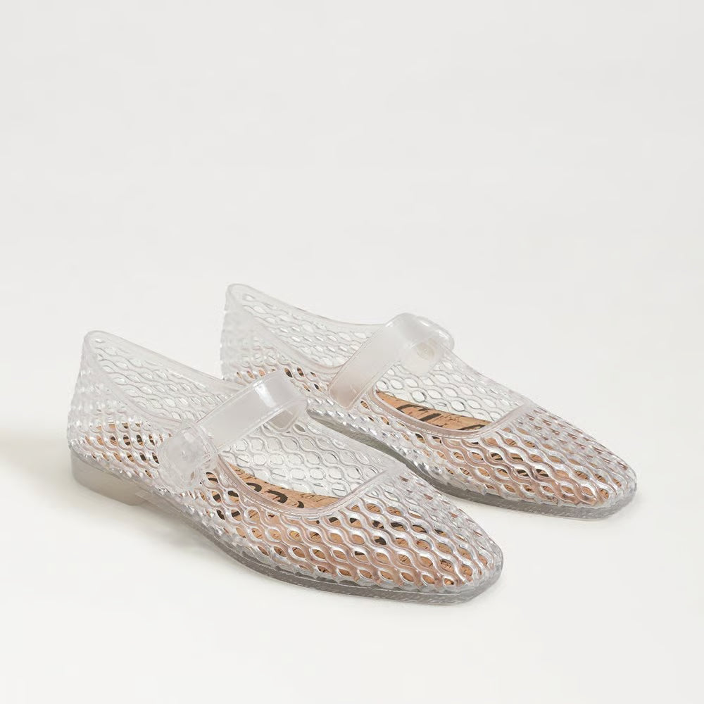 Michaela Jelly Mary Jane Flat - Clear Jelly