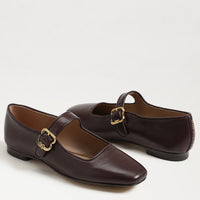 Michaela Mary Jane Flat - Spiced Pecan Leather Sam Edelman