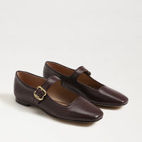 Michaela Mary Jane Flat - Spiced Pecan Leather Sam Edelman