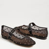 Michaela Shine Mary Jane Flat - Cafe Noir Mesh Fabric Sam Edelman