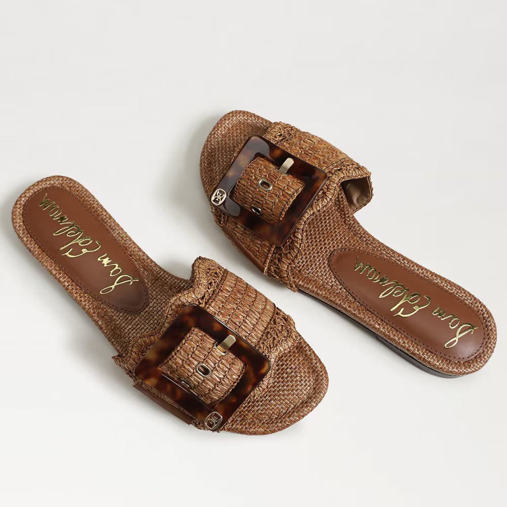 Bambie Raffia Slide Sandal