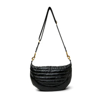 Elton Hobo Bag - Pearl Black w/ Gold