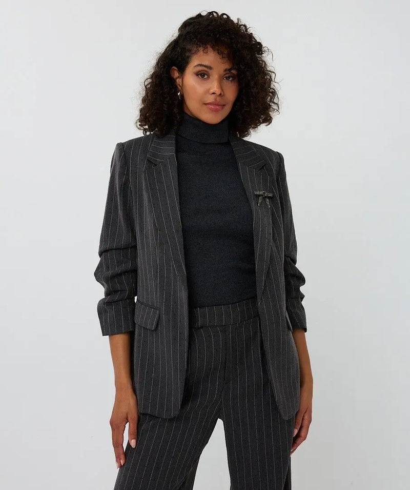 Pinstriped Studded Blazer ESQUALO