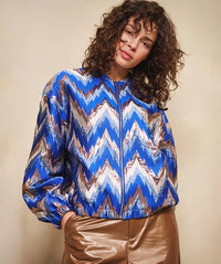 Zigzag Jacquard Bomber Jacket ESQUALO