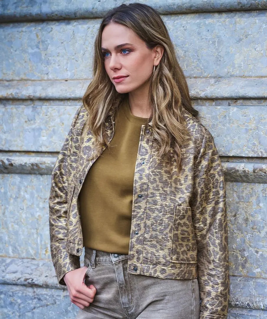 Metallic Leopard Jacket ESQUALO