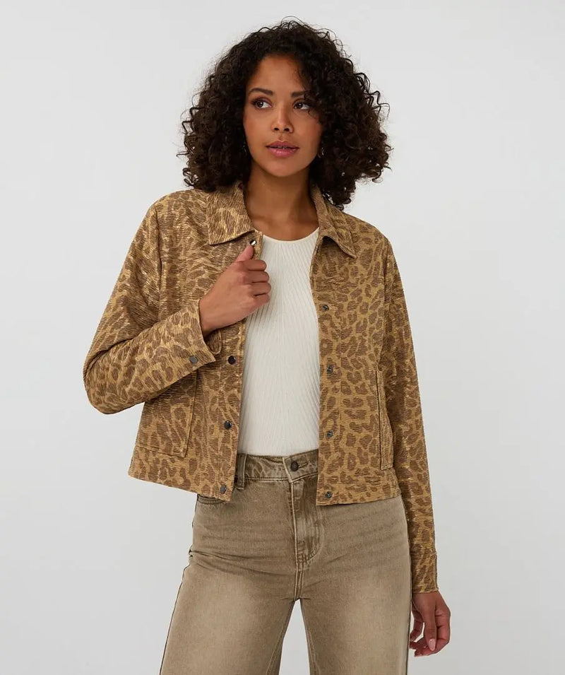 Metallic Leopard Jacket ESQUALO