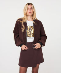 Plisse Bomber Jacket