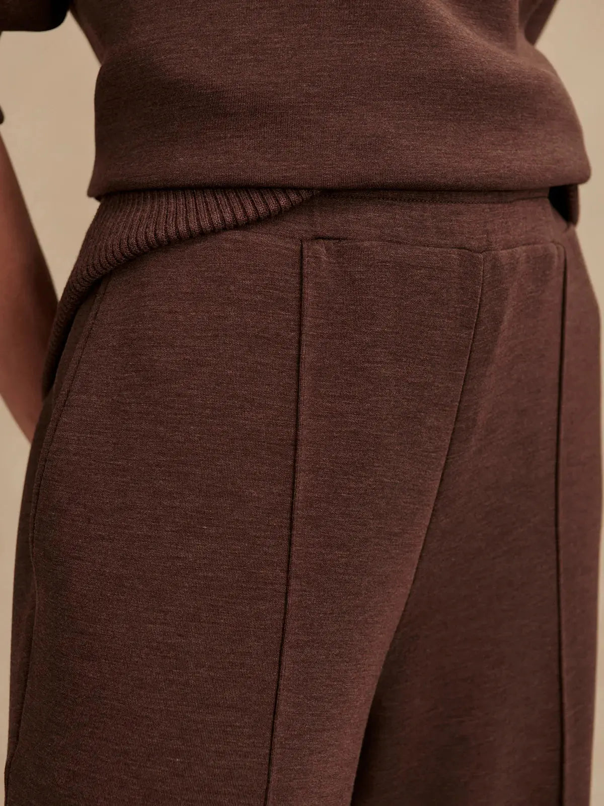 The Wide Leg Pant 30" - Coffee Bean Marl VARLEY