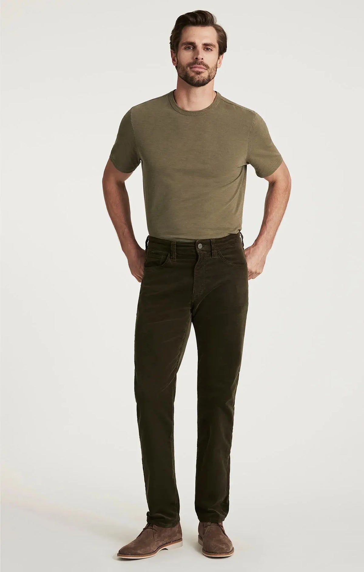 Relaxed Straight Corduroy Pants - Fern Cord 34 Heritage