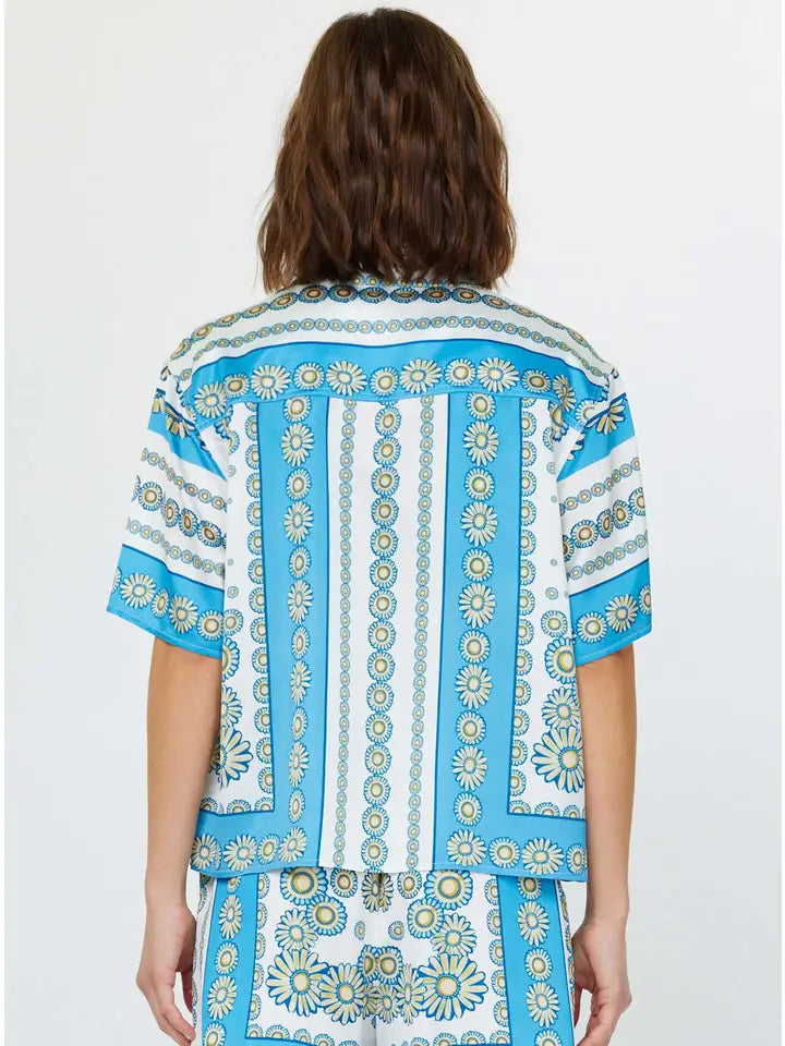 Boho Scarf Printed Shirts Current Air