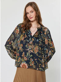 Botanical Floral Printed Blouse