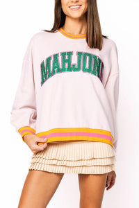 Rhinestone 'Mahjong' Sweatshirt Queen of Sparkles