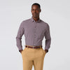 Leeward Dress Shirt - Wine Todos Plaid (ONLINE ONLY) Mizzen + Main