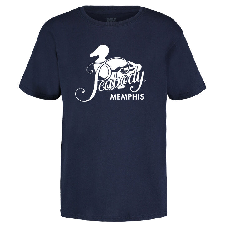 Youth Peabody Tee- Navy