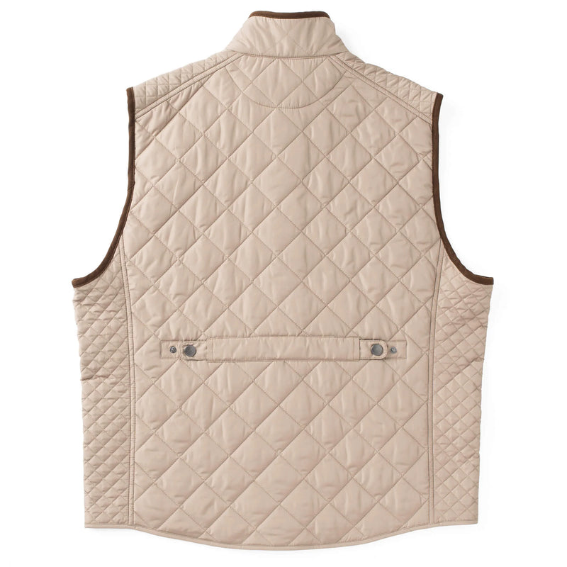 Greenville Diamond Quilted Nylon Vest - Khaki