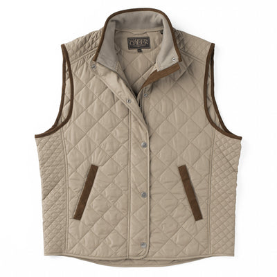 Greenville Diamond Quilted Nylon Vest - Dark Khaki