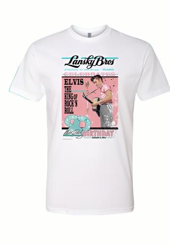 【DEARMINE】Elvis Long T-Shirt Elvis' 90th Birthday Tee - Lansky Bros. | Clothier to The King
